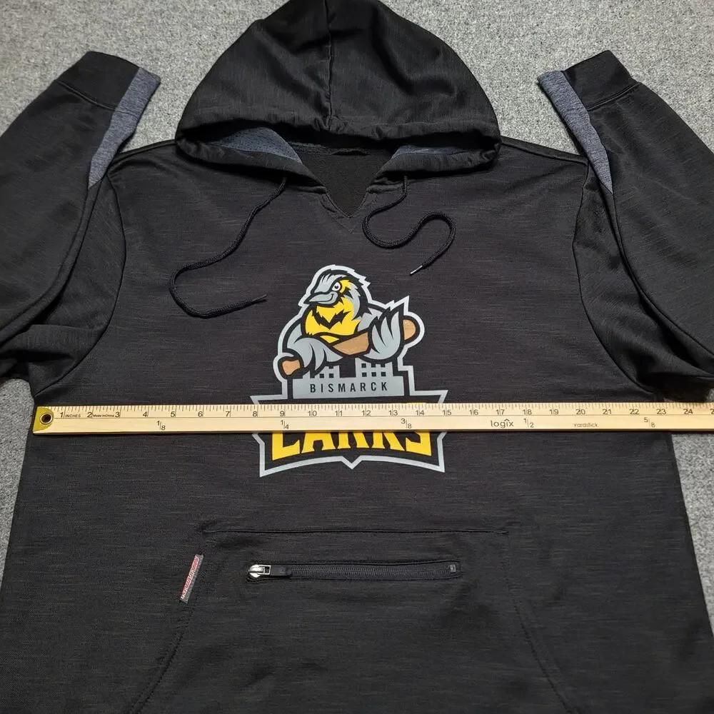 Bismark Larks Hoodie Mens Extra Large Black Rawlings Sweatshirt NWL Sweater